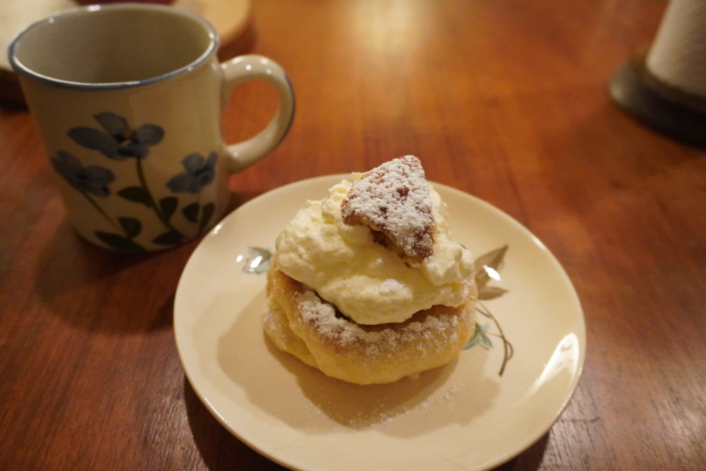 Traditional Swedish sweet called Semla. Made by our Japanese teacher