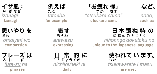 Articles about "Japanese as a compassionate language" (part 4)