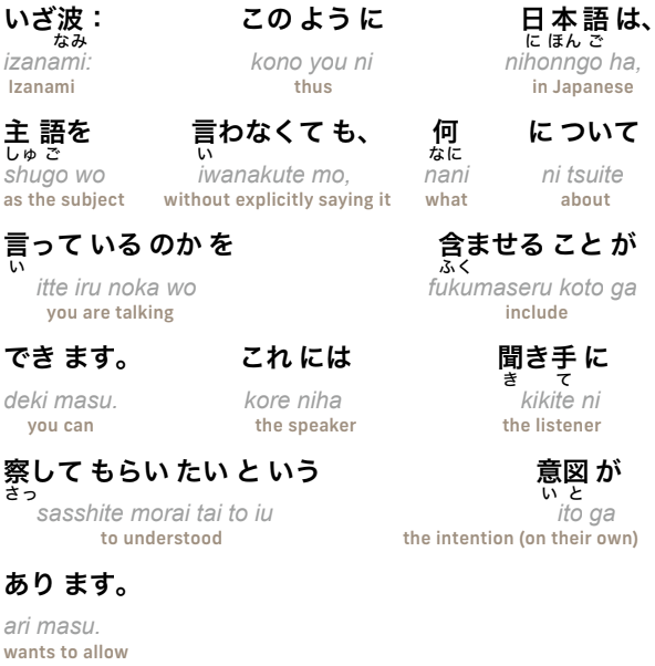Articles about "Japanese as a compassionate language" (part 11)