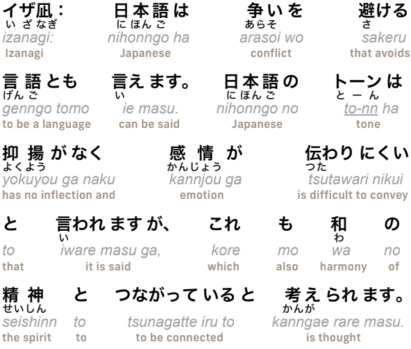 Articles about "Japanese as a compassionate language" (part 12)