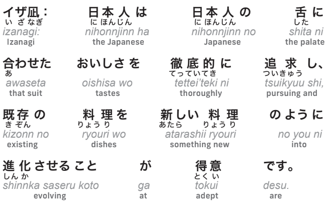 Japanese language Lesson 4D material, Regular-Furigana-Romaji-English