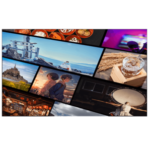 Images of online Japanese school, shrines, sake, anime, etc., are lined up.